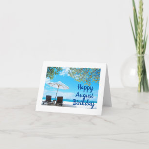 CARTE **AUSSI JOLIE QU'UNE JOURNÉE À LA PLAGE** AOÛT ANN