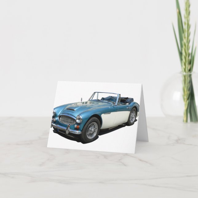 Carte Austin Healey 3000 voiture classique (Devant)