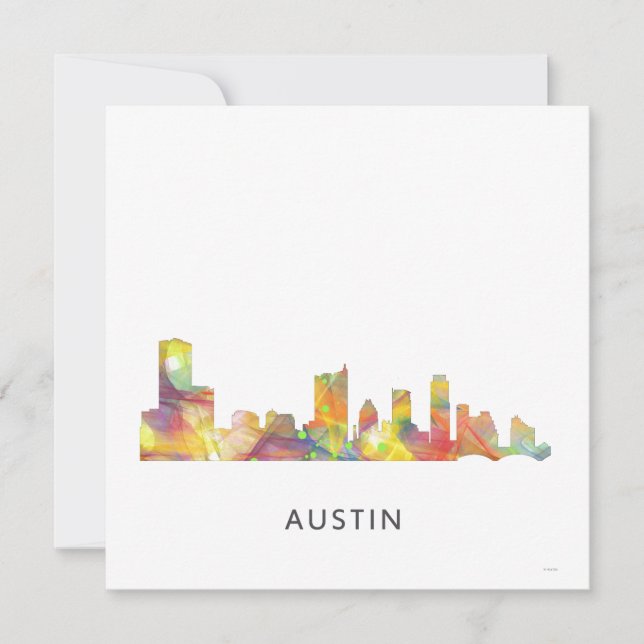 CARTE AUSTIN TEXAS SKYLINE WB1 - (Devant)