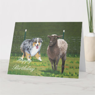 Carte Australie Berger heureux Anniversaire Big Card