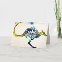 Australie City Skyline Travel Love Watercolor