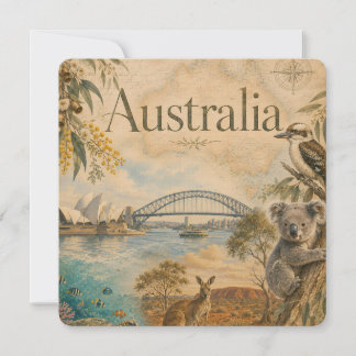 Carte Australie pour les amoureux de l'Australie
