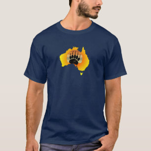Carte Australie Sunny Ours Avec T-Shirt Retro Suns