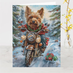 Carte Australie Terrier équitation moto Noël