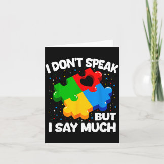 Carte Autism awareness asperger syndrome puzzle kids men