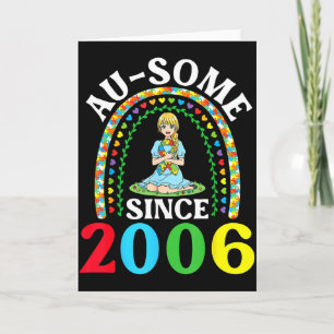 Carte Autisme Incroyable Ausome Depuis 2006 Joyeux 20e A