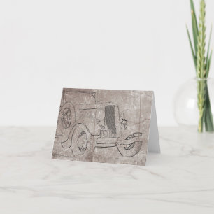 Carte Auto Note vintage