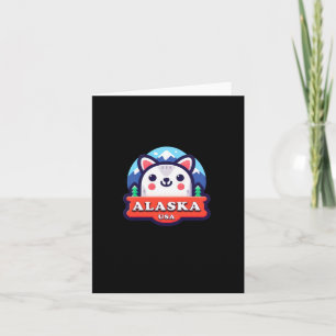 Carte Autocollant Alaska aux États-Unis