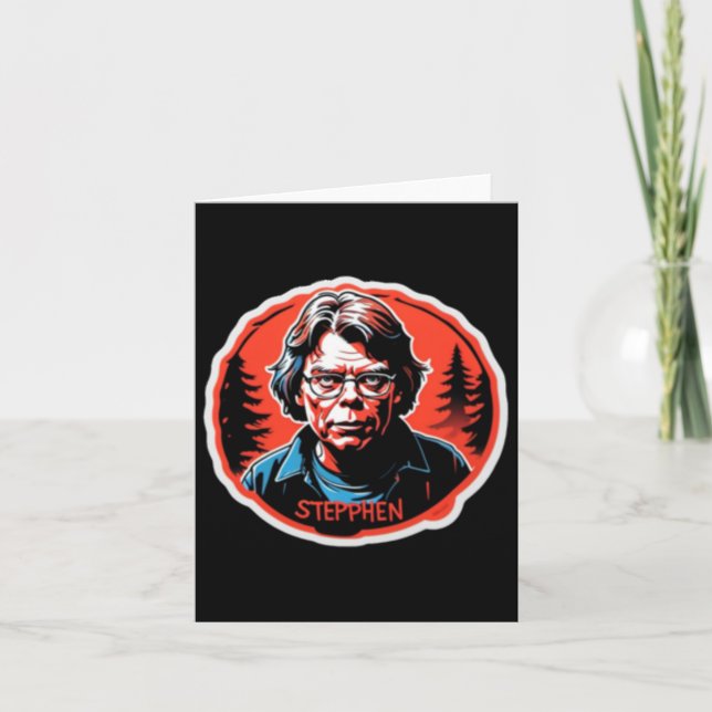 Carte Autocollant Stephen King  (Devant)