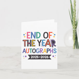 Carte Autographes de fin d'année 2025-2026 Dernier jour 