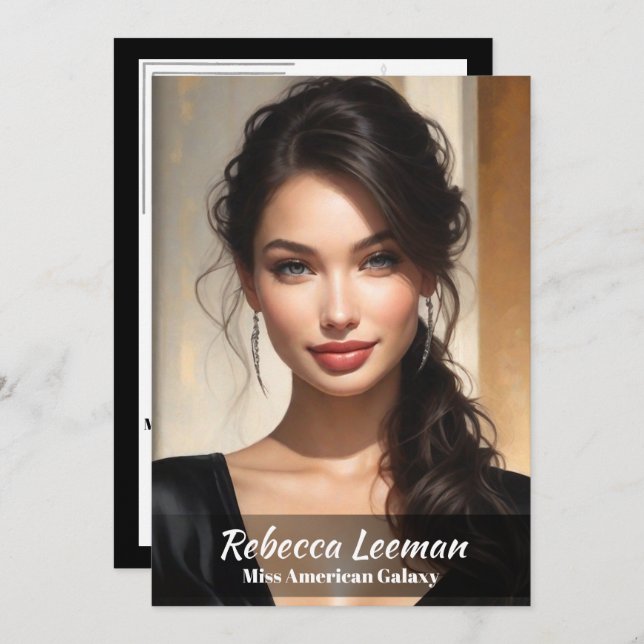 Carte Autographique de Concours de Fade Onyx (Devant / Derrière)