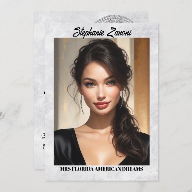 Carte Autographique du concours de bordure de glac (Devant / Derrière)