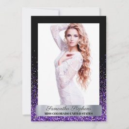 Carte Autographique Pageant Shimmer Glitz Violet