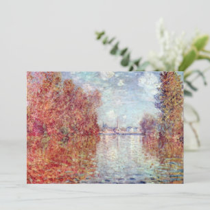 Carte Automne à Argenteuil par Claude Monet