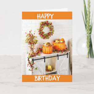 CARTE **AUTOMNE** ANNIVERSAIRE DE MA **CARTE SPÉCIALE MO