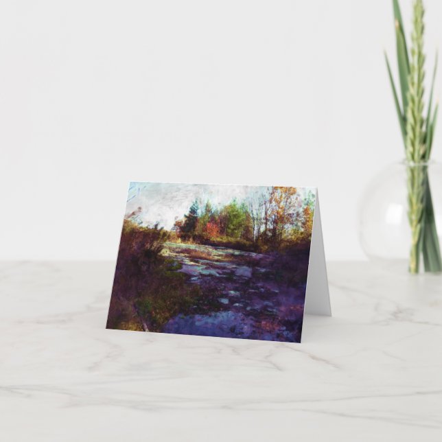 Carte "Automne" Automne Paysage Art (Devant)