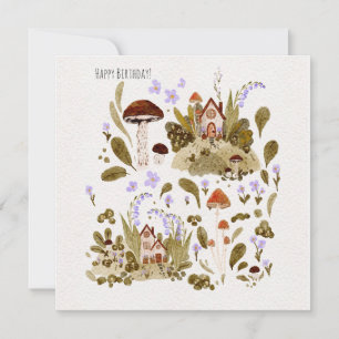 Carte Automne dans l'aquarelle des bois