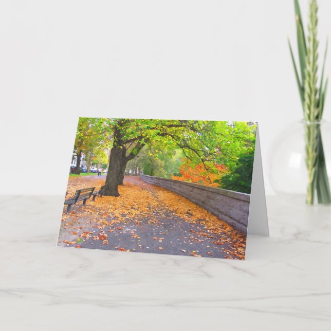 CARTE AUTOMNE DANS RIVERSIDE PARK (Devant)