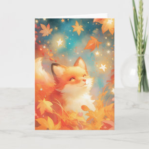 Carte Automne Enchanted Fox