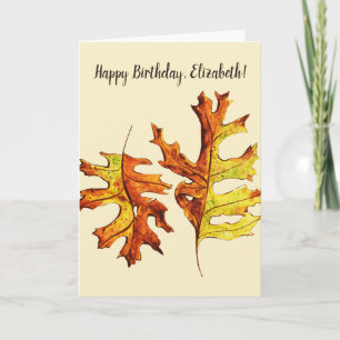 Carte Automne Feuilles Belle Aquarelle Art