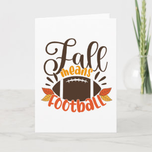 Carte Automne signifie football