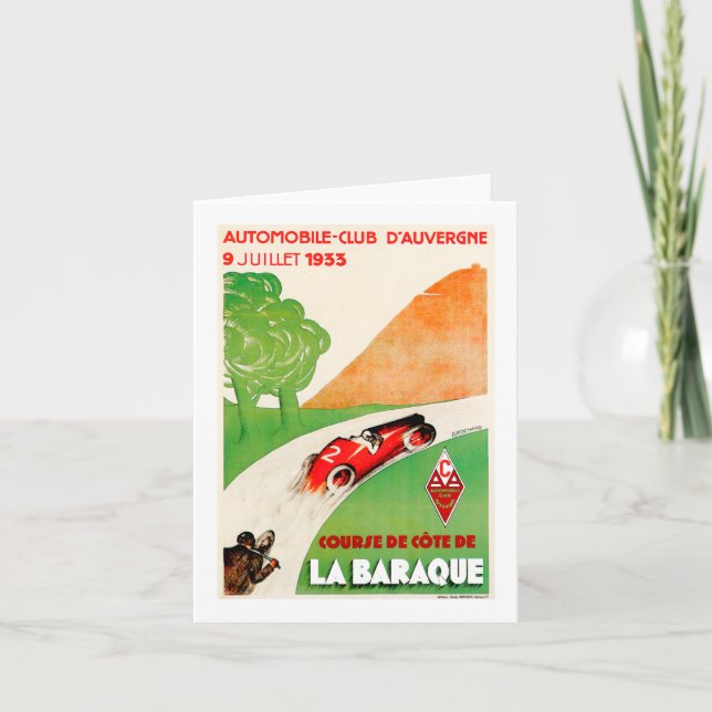 Carte Automobile Club ~ Vintage Car Advertisement (Devant)