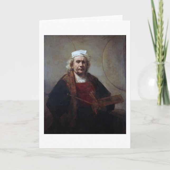 Carte Autoportrait à deux cercles, Rembrandt (Devant)