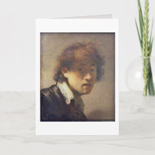 Carte Autoportrait à l'âge jeune par Rembrandt Van Rijn