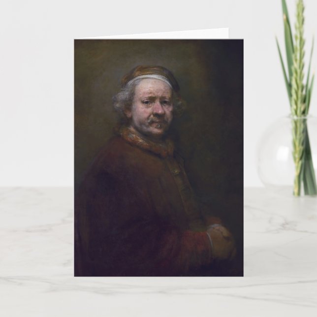 Carte Autoportrait de Rembrandt dedans à l'âge de 63 (Devant)