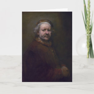 Carte Autoportrait de Rembrandt dedans à l'âge de 63