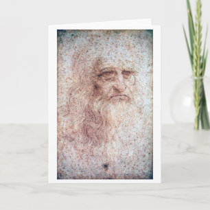 Carte Autoportrait, Léonard de Vinci
