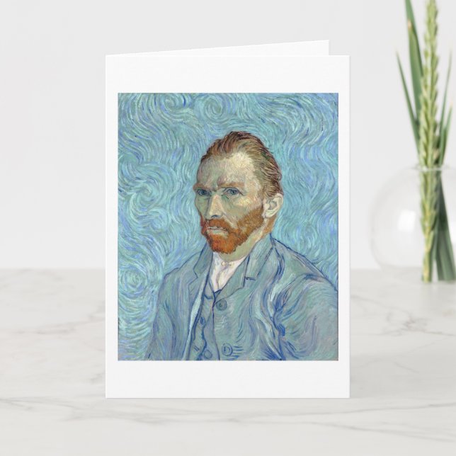 Carte Autoportrait, Vincent van Gogh, 1889 (Devant)