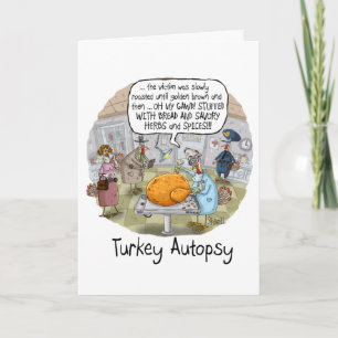 Carte AUTOPSY FUNNY THANKSGIVING CARD and GIFT