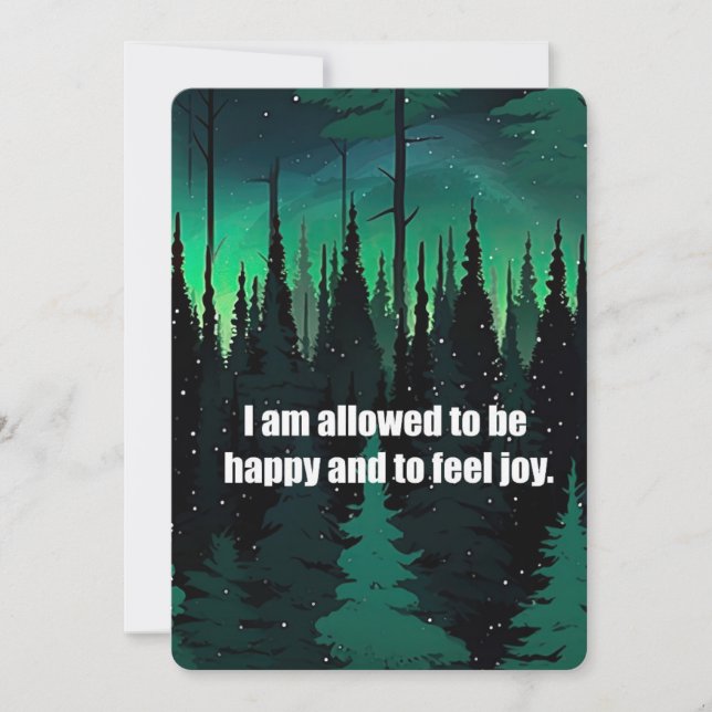 Carte Autorisé À Être Heureux (Devant)