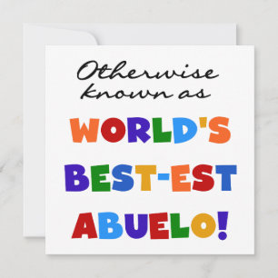 Carte Autrement Connu Comme Le Meilleur Abuelo