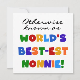 Carte Autrement connu comme le meilleur cadeau de Nonnie