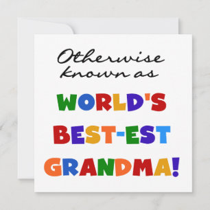 Carte Autres cadeaux de grand-mère
