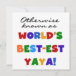 Carte Autres T-shirts et cadeaux Yaya les plus connus