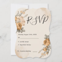 Autumn Boho Blooms | Mariage moderne RSVP