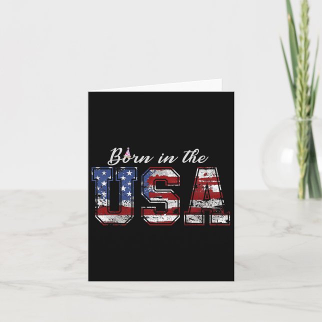 Carte Aux Etats-Unis, le drapeau américain 4 juillet fêt (Devant)