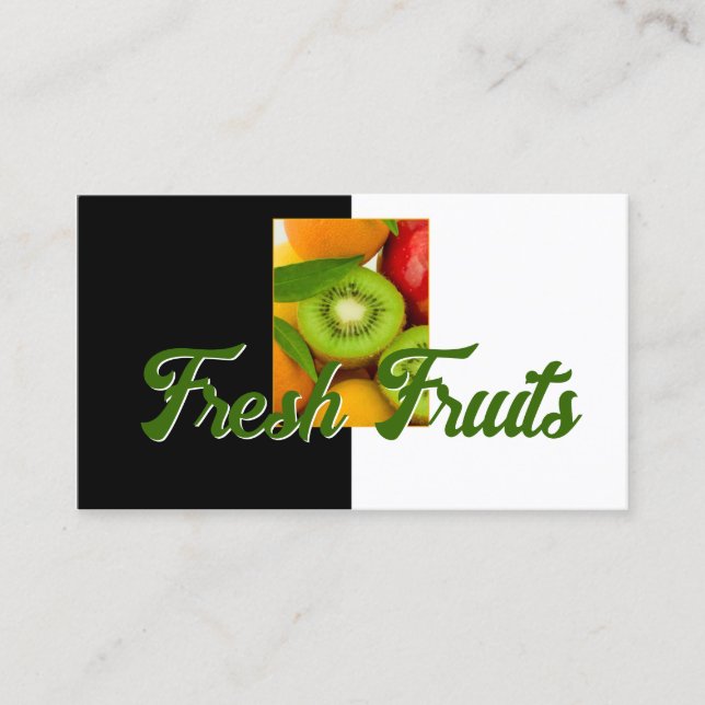 Carte aux fruits frais pour les bars alimentaires  (Devant)