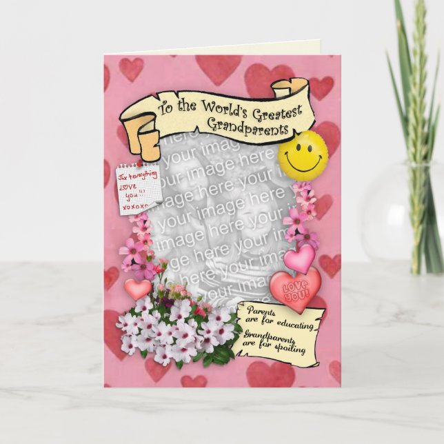 Carte Aux grands-parents du monde (Devant)