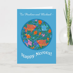 Carte avant faite sur commande de Norooz de