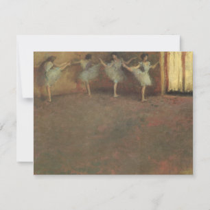 Carte Avant le ballet d'Edgar Degas, Art Vintage