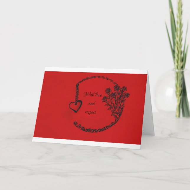 Carte Avec amour (Devant)