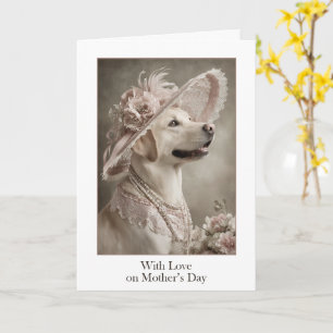 Carte Avec amour, pour la fête des mères