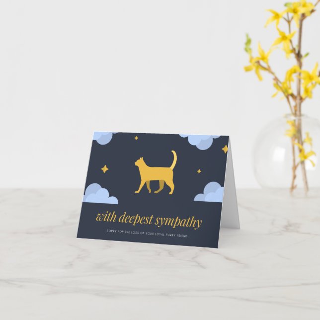 Carte avec compassion (Fleur jaune)