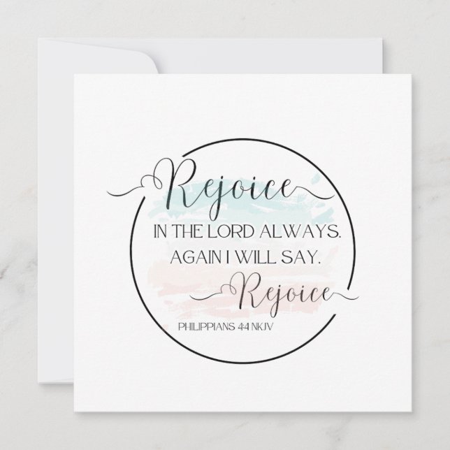 Carte avec couplet biblique (Devant)