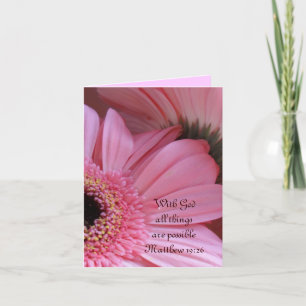 Carte "Avec Dieu toutes les choses sont possibles" Ecrit