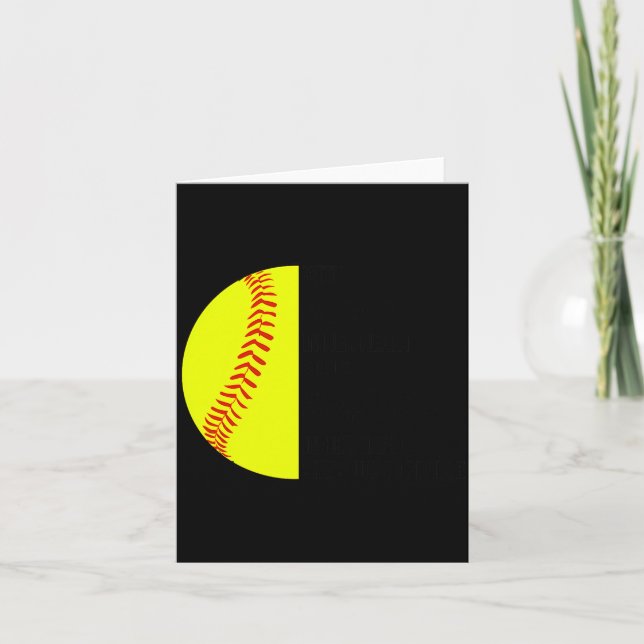 Carte Avec Jésus dans son cœur et un softball elle est i (Devant)